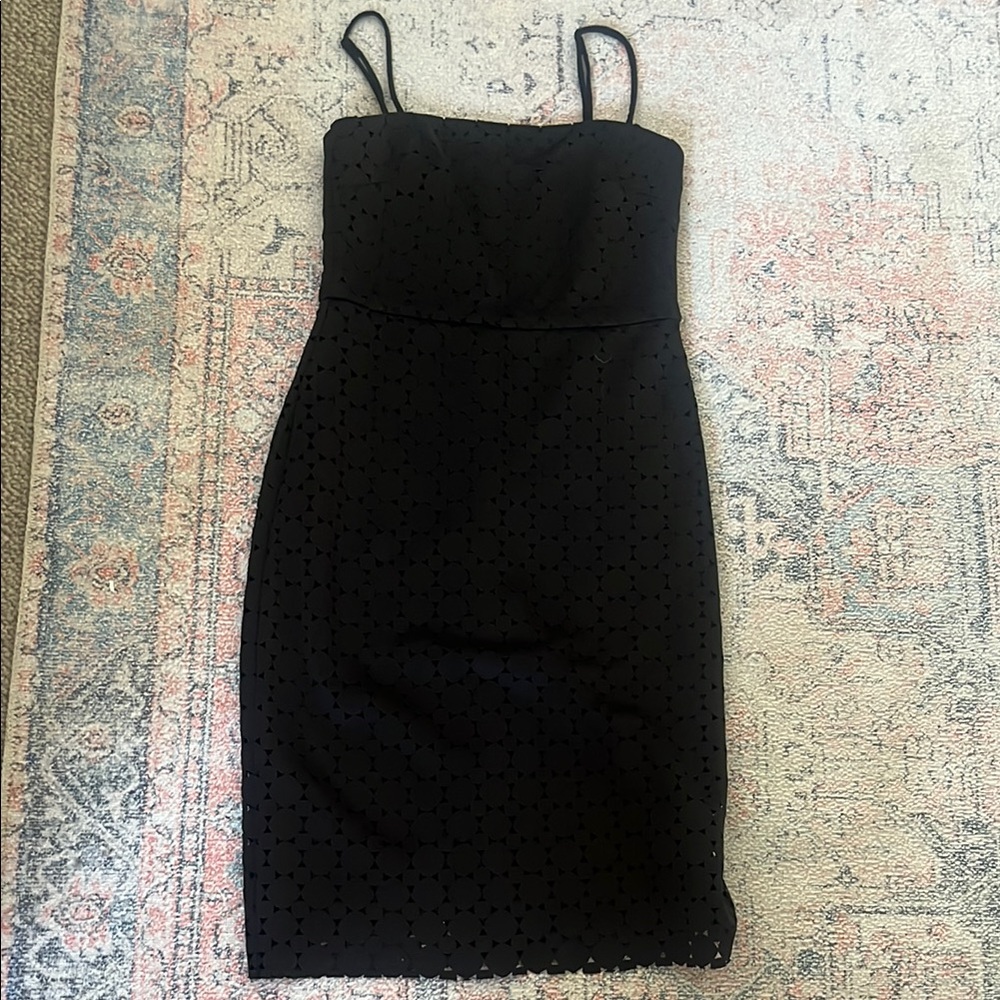 Trina Turk Black Sheath Midi Dress